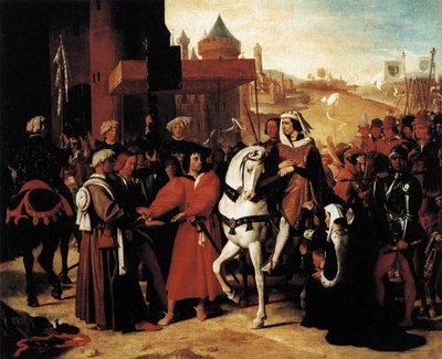 La Entrada del Futuro Carlos V de Jean Auguste Dominique Ingres